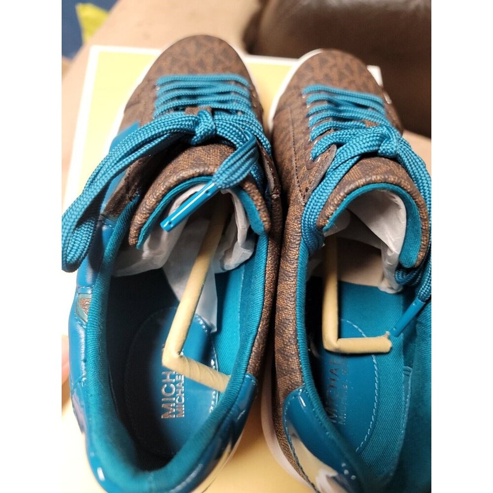 MICHAEL KORS Poppy Brown  LAGOON Logo Sneakers Size 6. 5 MSRP $165.00 - Picture 4 of 11